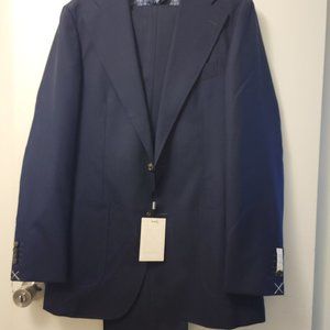 SuitSupply Havana Navy Wool Suit 42L
